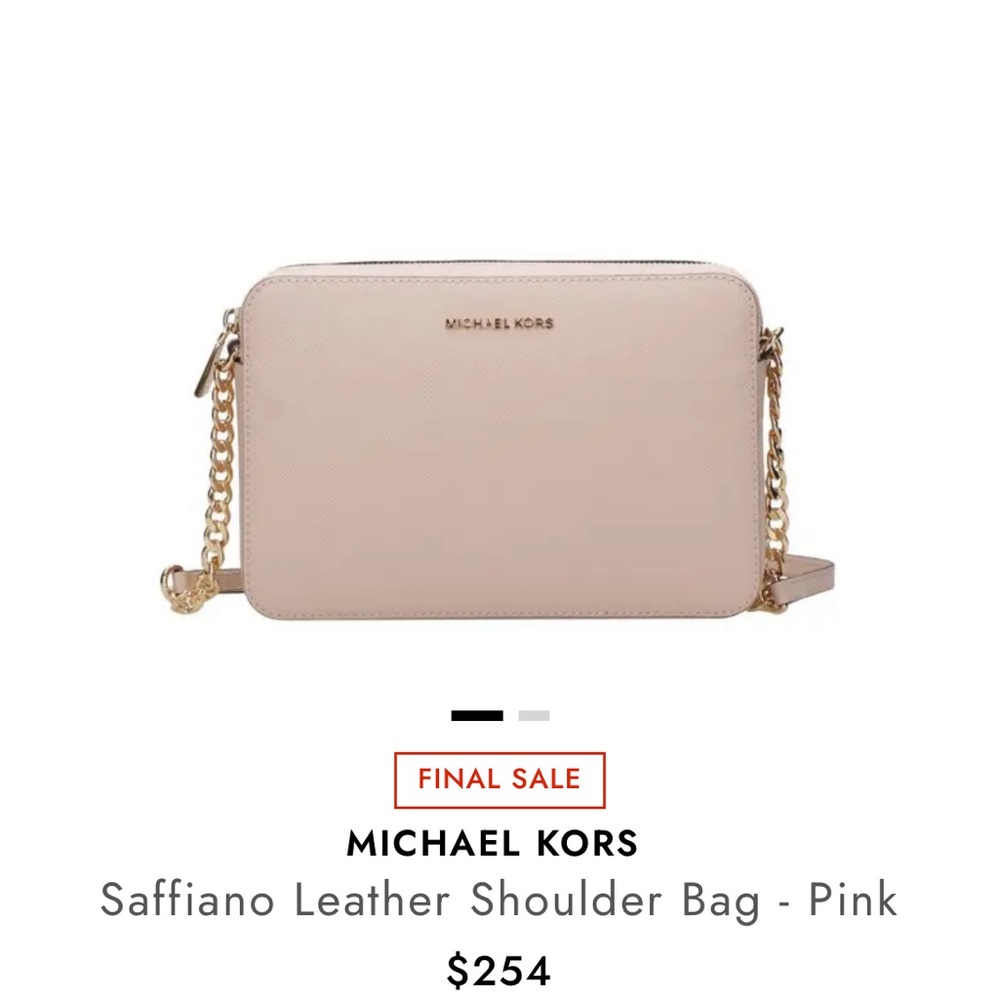 Michael Kors Blush Leather Crossbody Bag